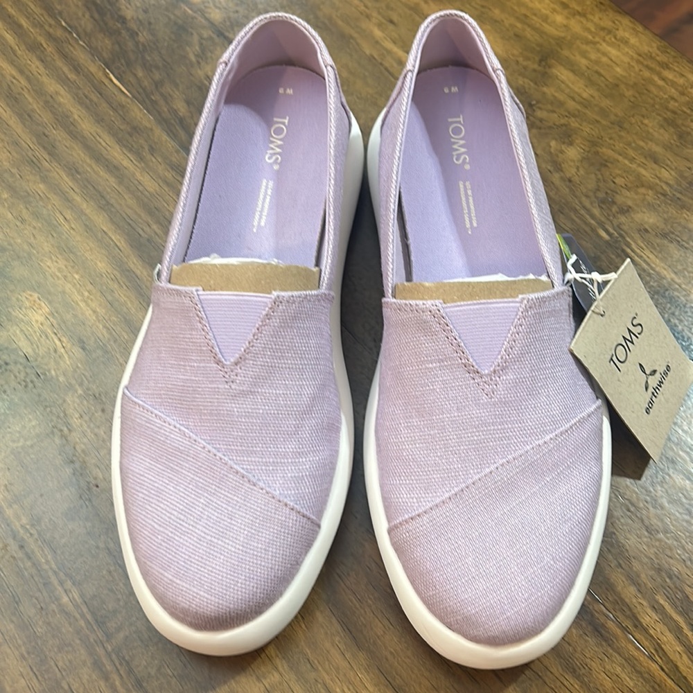 NWT Toms Alpargata Mallow slip on, light orchid, size 9. - Picture 4 of 6